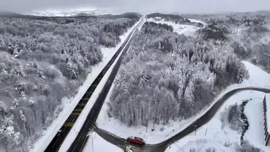 Bolu Dağı'nda Kışın Büyülü Görüntüsü
