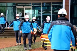 Düzce Üniversitesi'nde Yangın Tatbikatı Gerçekleştirildi