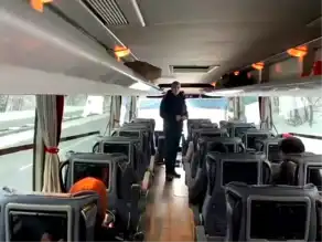 Düzce'de Jandarma'dan Sivil Yolcu Otobüsü Denetimi