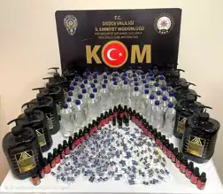 Düzce'de Kaçak Alkol Baskını: 117 Litre Etil Alkol ve 250 Aroma Kiti Ele Geçirildi