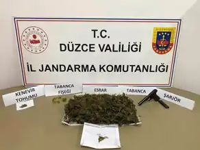 Düzce'de Uyuşturucu ve Silah Operasyonu