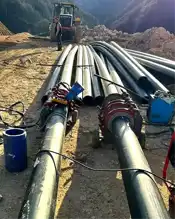 Yığılca'da Heyelan Sonrası Su Hattı Çalışmaları