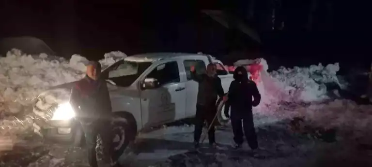 Doğu Karadeniz'de 13 Kişi Kar Fırtınasında Kurtarıldı